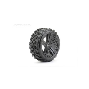 Jetko Extreme King Cobra 1:8 Buggy Belted Tyre Black Wheels 2Pcs (JK1502RB)