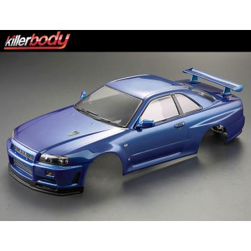 Killerbody Nissan Skyline R34 195mm Finished Body - Blue (KB48716)