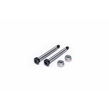 Koswork AE RC10 King Pin 27.7mm Hardened Hinge Pin w/locknuts (2) (KOS04191-15)