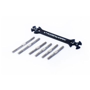 Koswork Turnbuckle Set HD (6) Kyosho Ultima & JJ (KOS04361-01)