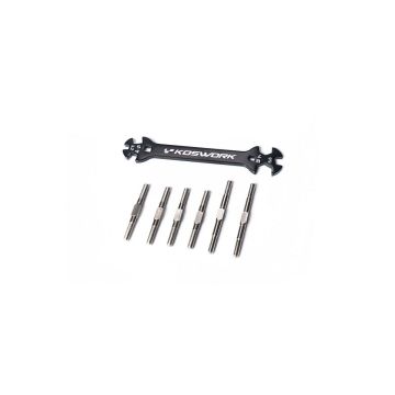 Koswork Turnbuckle Set HD (6) Tamiya BBX (KOS04405)