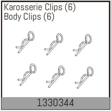 Absima Body Clips (6) (AB1330344)