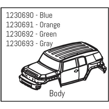 Absima Body Green - Khamba (AB1230692)