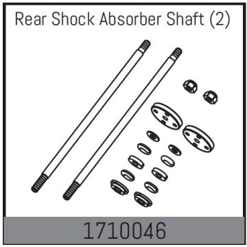 Absima Rear Shock Absorber Shaft (2) (AB1710046)