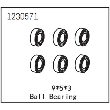 Absima Ball Bearing 9*5*3 (6) (AB1230571)