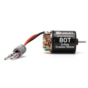 Spektrum Firma 80T Rebuildable 3-Pole Brushed Crawler Motor (M-SPMXSM5803)