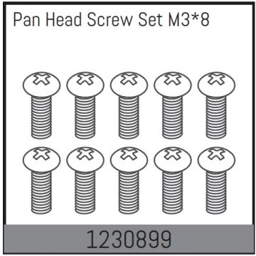 Absima M3*8 Socket Cap Screw Set (10) (AB1230899)