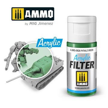 Ammo Mig Acrylic Filter Phthalo Green (MIG826)