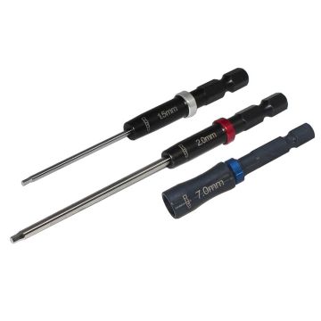 MIP Speed Tip Hex Driver Wrench Set Gen 2 1.5,2.0mm Hex, 7.0mm Nut Driver (MIP9625)