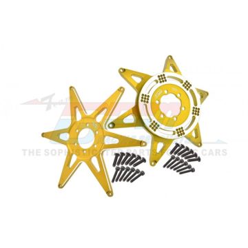 GPM Promoto MX  Aluminum 7075 Front & Rear Wheel Pattern Buckle (MX0606FR-GD)