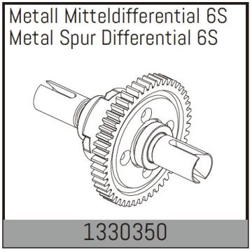 Absima Metal Spur Differential 6S (AB1330350)