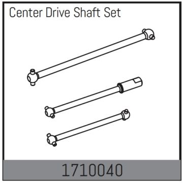 Absima Center Drive Shaft Set (AB1710040)