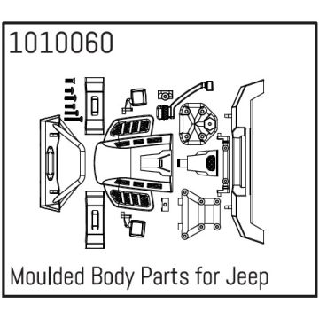 Absima Moulded Body Parts for Wrangler