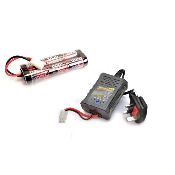 Overlander NX-20 NiMH 20W Compact Charger + 7.2V 3000 NiMH Battery (OL2914A)