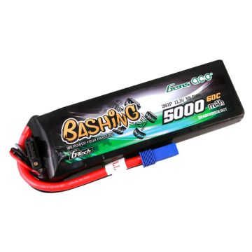 Gens ace Li-Po Car G-Tec 3S 11.1V 5000mAh 60C Bashing With EC5 (O-GTC3S5000-60E5)