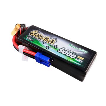 Gens Ace Li-Po Car G-Tech 4S 14.8V 5000mAh 60C Bashing with EC5 (O-GTC4S5000-60E5)