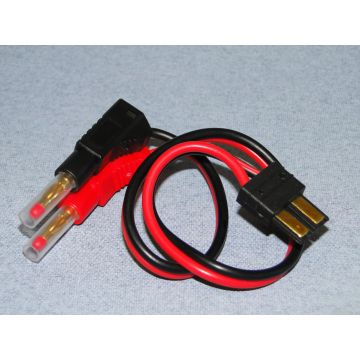 Logic RC Charge Lead 4mm To Traxxas (O-LGL-CLTRX)