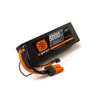 Spektrum 5000mah 2S 7.4V Smart LiPo 30C; Hardcase, IC5 (O-SPMX50002S30H5)