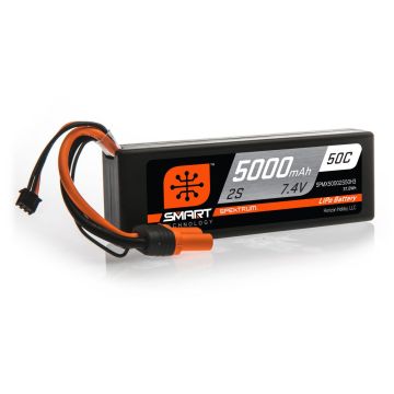 Spektrum 5000mAh 2S 7.4V 50C Smart LiPo Hardcase; IC3 (O-SPMX50002S50H3)