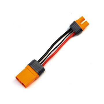 Spektrum IC5 Device Connector to IC3 Battery Conn 4" / 100mm; 10 AWG (O-SPMXCA507)