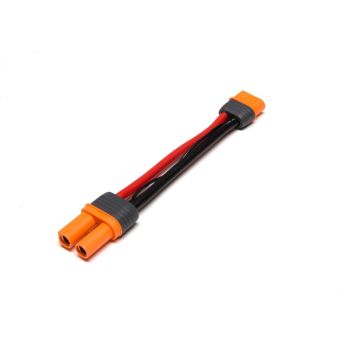 Spektrum IC5 Battery Connector to IC3 Device 4" / 100mm; 10 AWG (O-SPMXCA508)