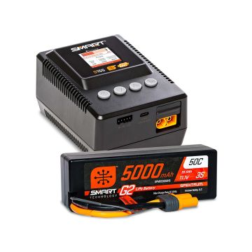 Spektrum Smart Powerstage Surface Bundle: 5000mAh 3S LiPo Batt/S155EU (O-SPMXPSS300I)