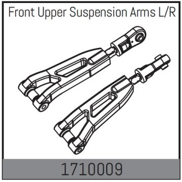 Absima Front Upper Suspension Arms L/R (AB1710009)