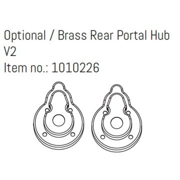 Absima Opt. Brass Rear Portal Hub V2 - EVO GOAT
