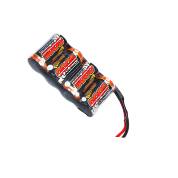 Overlander SubC 5000mAh 4.8V Flat (Saddle) Premium Sport NiMH Battery - T Plug (OL1594SADDLE)