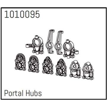 Absima Portal Hub Set - PRO Crawler 1:18