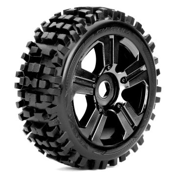 Roapex Buggy 1:8 Tyre Rhythm On Black Wheels 17mm (2) (R5002B)