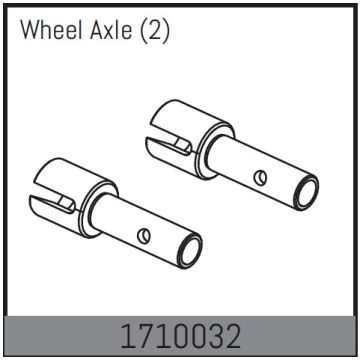 Absima Wheel AXLe (2) (AB1710032)