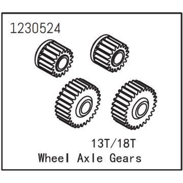 Absima Wheel AXLe Gears (AB1230524)