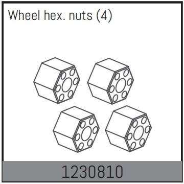 Absima Wheel Hex Hubs 12mm (4) (AB1230810)
