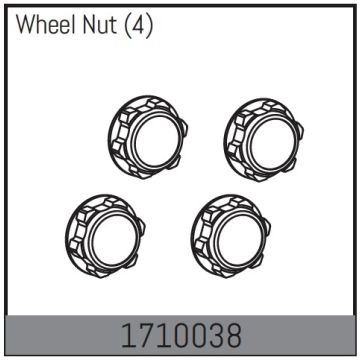 Absima Wheel Nut (4) (AB1710038)