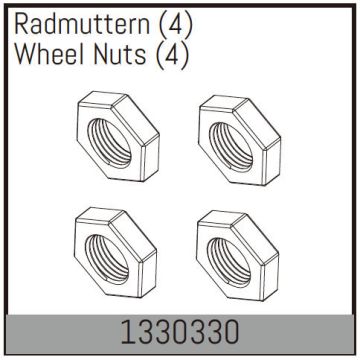 Absima Wheel Nuts (4) (AB1330330)