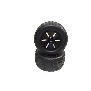 Absima Wheel Set Glued (2) AT2.4 RTR/BL/Kit (AB1230315)