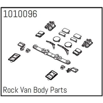 Absima Rock Van Body Parts - PRO Crawler 1:18