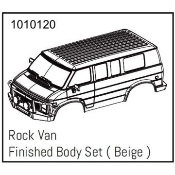 Absima Rock Van PC Body Set (beige) - PRO Crawler 1:18