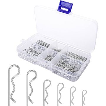 SC Models 100pcs Body Clips - Various Sizes With Storage Case