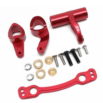 SC Models Aluminium Steering Set, Arrma 4S - Red (SCDTAR18023R)