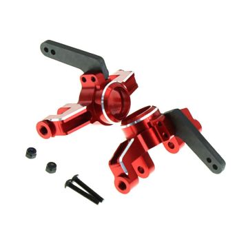 SC Models Aluminium Front Steering Knuckles, Arrma 4S - Red (SCDTAR18018R)