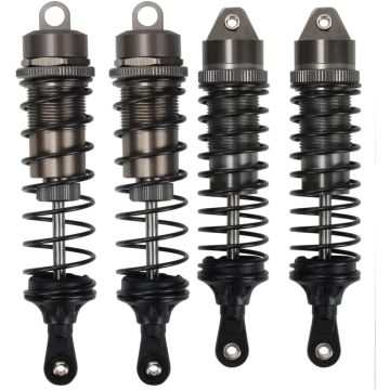 SC Models Big Bore Aluminium Shock Set - Arrma Senton, Granite - Black (4pcs) (SCDTARA330550)