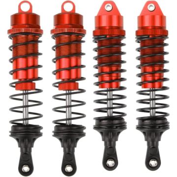 SC Models Big Bore Aluminium Shock Set - Arrma Senton, Granite - Red (4pcs) (SCDTARA330550B)