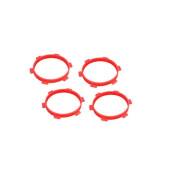 SC Models 1:8th Buggy & 1:10th Short Course Rubber Tyre Bands - Red (4 Per Pack) (SCDTEL01010)