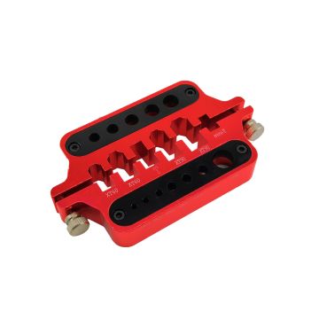SC Models Aluminium Connector Soldering Jig Red (SCDTEL01027A)