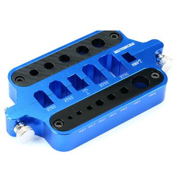 SC Models Aluminium Connector Soldering Jig Blue (SCDTEL01027B)