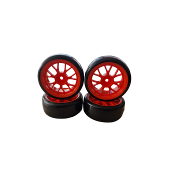SC Models 1:10 On Road Drift Mesh Wheel - Red 4pcs (SCDTHW00011B)