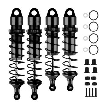 SC Models Traxxas Sledge Front & Rear Aluminium Shocks - Black (SCDTTRXSL024E)