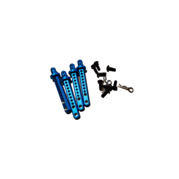 SC Models Aluminium Body Post Set Blue - Tamiya TT-01 (SCDTTT01013)